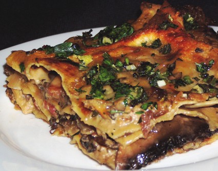 mushroom-lasagna