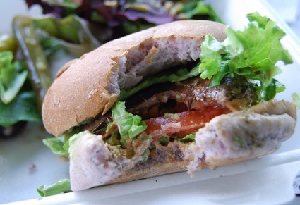 grilled portabella mushroom burger