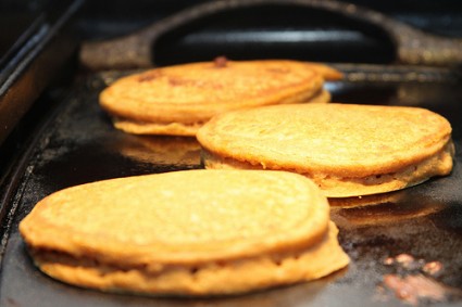 pumpkin chocolate chip pancakes