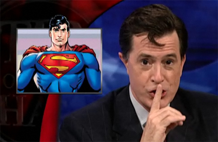 Colbert Superman Comedy Central