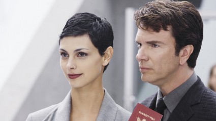 Anna (Morena Baccarin), leader of the Visitors, gets her visa to walk on US soil.